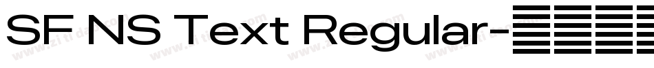SF NS Text Regular字体转换